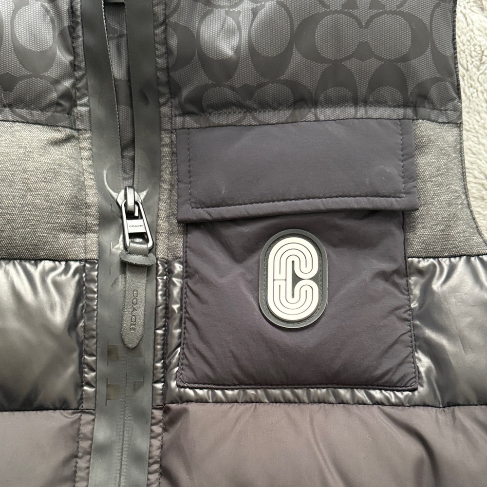 Coach Black Puffer Vest - Picture 2 of 6